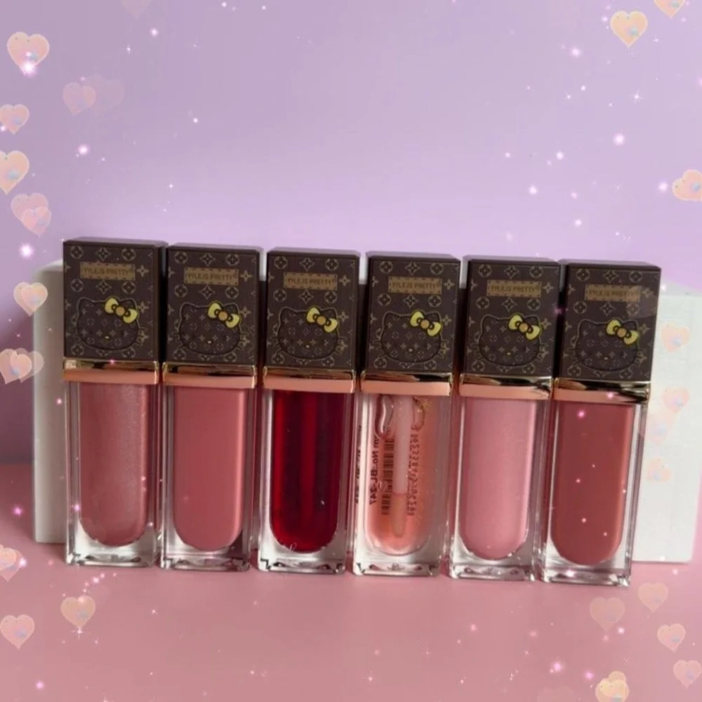 6 PC. DARK NUDE COLORS LIPGLOSS OIL HELLO KITTY‎ BUNDLE BRAND NEW